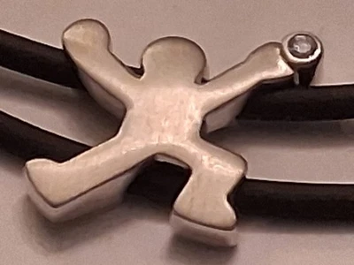 Pierre Lang Kette mit Anhänger,Silberfarbend 36 cm lang - Bild 1 von 2