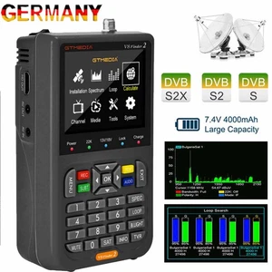 Profi V8 Satfinder Satelliten DVB-S2X HD Sat Messgerät Digital 3.5'' LCD GTMedia - Bild 1 von 17