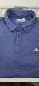 Ocean + Coast Men's Large Blue Polo Short Sleeve Shirt - Picture 1 of 6