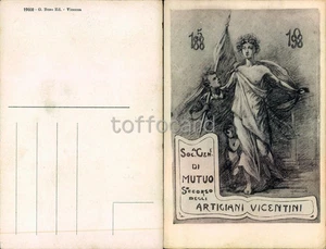 VICENZA CITTA'-SOCIETA' OPERAIA MUTUO SOCCORSO ARTIGIANI VICENTINI 1908-D17-16 - Foto 1 di 1