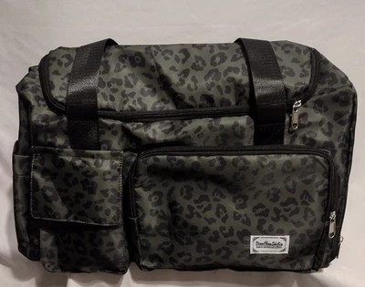 New Green Leopard Print Travel Bag with Strap  - Image 1 of 4