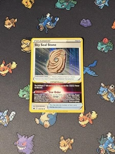 Pokémon Cards Sky Seal Stone 143/159 Holo Rare Crown Zenith - (NM) - Picture 1 of 2