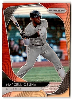 Marcell Ozuna 2020 Panini Prizm Red Orange #51 Atlanta Braves - Image 1 of 2
