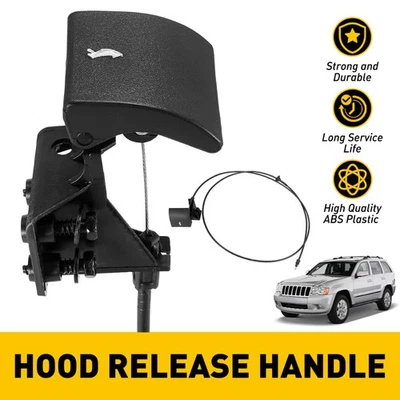 Hood Latch Release Cable w/ Handle for 2005-2010 Jeep Grand Cherokee USA - Image 1 of 4