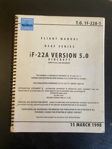 Manual de vuelo USAF Series iF-22A avión 15 marzo 1998 - Imagen 1 de 11