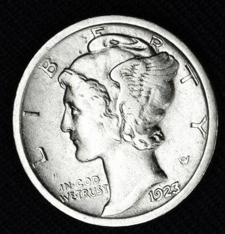 1923-p Mercury Dime.     High Grade  (Inventory A) Cover
