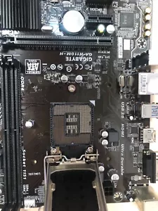 Gigabyte GA-H110M-H Motherboard CPU i3 i5 i7 LGA1151 Intel DDR4 HDMI VGA USB 3.0 - Picture 1 of 5