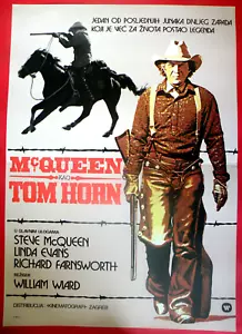 TOM HORN 1980 STEVE MCQUEEN LINDA EVANS RICHARD FARNSWORTH EXYU MOVIE POSTER - Picture 1 of 1