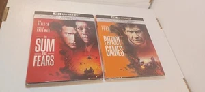 Patriot Games/Sum of all fears (4K/Blu-ray) w/Slipcovers-NEW (Sealed)-Box S&H - Picture 1 of 5