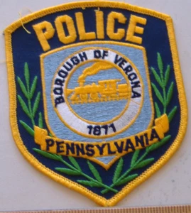 VERONA POLICE PATCH PENNSYLVANIA FABRIC - Picture 1 of 1
