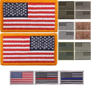 US Flag Tactical Patch American USA Hook & Loop Army Military Uniform Patches - Picture 1 of 24