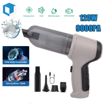 Wireless Portable Handheld Strong Suction Powerful Auto Car Home Vacuum Cleaner - Image 1 of 4