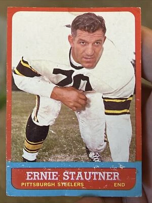 1963 Topps Set-Break #129 Ernie Stautner Pittsburgh Steelers - Image 1 of 4