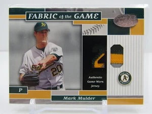 MARK MULDER 2002 LEAF CERTIFIED FABRIC OF THE GAME GAME WORN! #08/20! "CREASED" - Bild 1 von 2