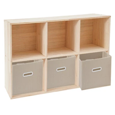 Solid Wood Shelves Wooden Cube Shelf Bookcase Floorstanding Bookshelf Foto 1 de 4