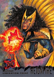 1995 Fleer Ultra X-Men BASE Trading Card #85 REIGNFIRE Marvel