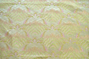 Faux Silk Brocade (Cloud Paradise) Jacquard Damask Kimono Fabric Material BL1 - Picture 1 of 47