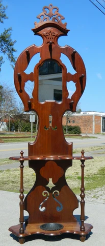 Sweet Walnut Victorian Hall Tree Cover