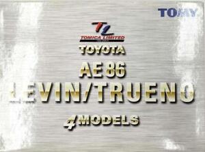 Tomy Tomica Limited Toyota Ae86 Levin/Trueno Set Of 4 Minicar