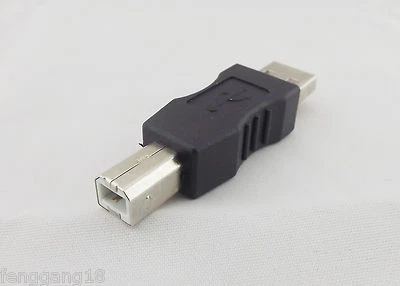 USB 2.0 Type A Male To B Male Printer Scanner Port Converter Adapter Connector - Image 1 of 4