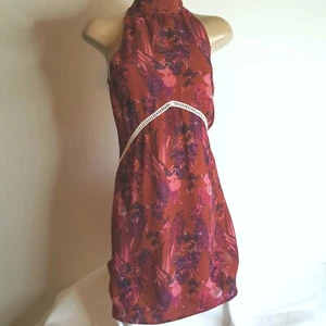 Beach Riot Womens Red Floral Cut-out Back Dress/ cover up size XS  - Picture 1 of 7