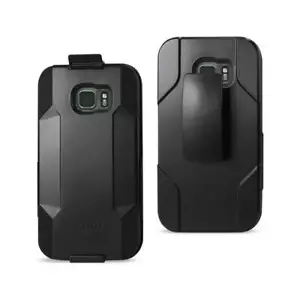 Reiko Samsung Galaxy S7 Active 3-in-1 Hybrid Heavy Duty Holster Combo Case in Bl - Picture 1 of 4