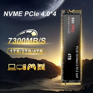 990 PRO M.2 SSD High Transfer Speed Fast Heat Dissipation 1/2/4TB PCIe 4.0 - Picture 1 of 20