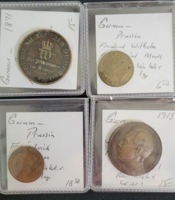 1871-1913 Prussian Coin Group - Freidrich, F. Wilhelm, Wilhelm II - Image 1 of 4