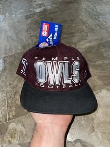 Vintage Temple Owls Apex One SnapBack Hat Football NEW - Picture 1 of 5