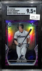 2023 Bowman #BCP-108 Jacob Berry - SGC 9.5 MT+ *TedsCardShack* - Picture 1 of 2