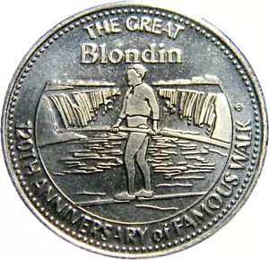 Token de dólar comercial de las Cataratas del Niágara, Ontario Canadá 1979 The Great Blondin (0554) - Imagen 1 de 4