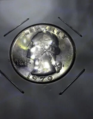 1970-S Washington Quarter Die Rotation Mint Error - Image 1 of 4