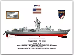 USS Knox FF 1052, a US Navy Knox Class Fast Frigate, configured for 1982 - 1985 - Picture 1 of 1
