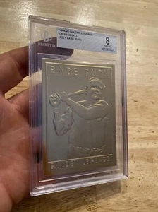 Babe Ruth BGS 8 Golden Legends Collector Card 1994 Yankees CRACKED CASE - Picture 1 of 12