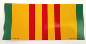 VIETNAM SERVICE RIBBON (SMALL 6-1/2") Military Bumper Sticker BM0144 EE - Picture 1 of 2