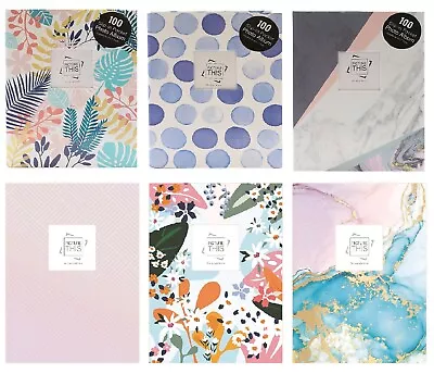 5" x 7" Photo Album 200 Slip in Pocket Designer Family Holiday Wedding Memories - Image 1 of 4