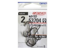 Owner Haken CUT SUPER CHINU w/EYE 53704 Angelhaken Öhrhaken versch. Gr. Karpfen