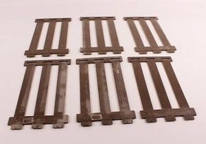 VTG Brown Plastic Corral Fence by Marx for Pinto the Western Horse Six Panels - Picture 1 of 10