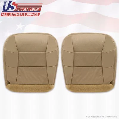 Lincoln Navigator 2001 conductor-pasajero inferior cuero perforado cubierta de asiento bronceado Foto 1 de 4