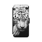 White Tiger Wild Animals  Flip Wallet Phone Case