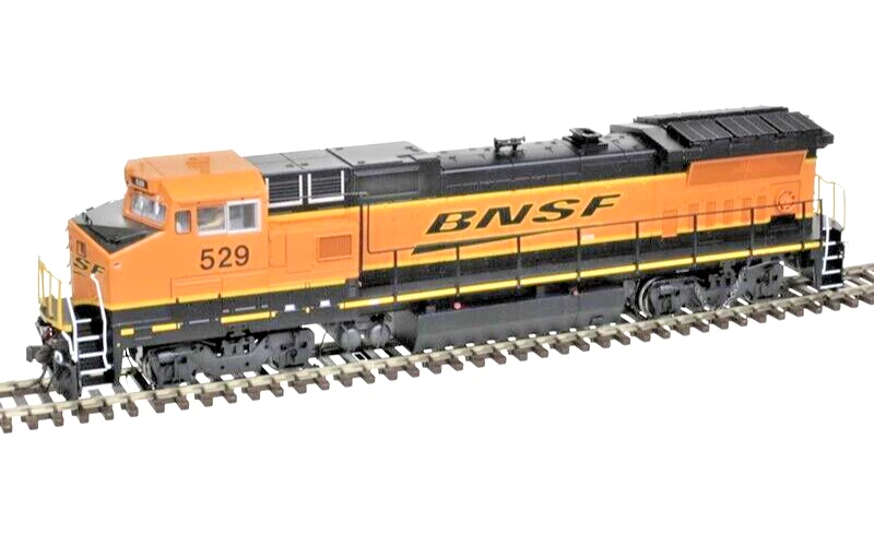 Atlas HO Scale ~ Dash 8-40BW ~ BNSF #529 ~ Silver DC Version ~ 10004312 - Image 1 of 1
