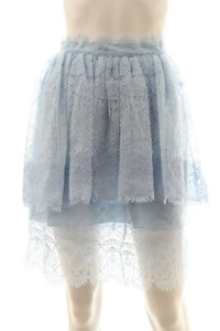 Ermanno Scervino Lagenlook Spitzenrock / Blau / UVP: 1.720,00 £ - Bild 1 von 9