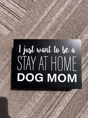 Boston Warehouse Trading perro mamá mesa letrero decoración del hogar 5" x 7" f2 Foto 1 de 2