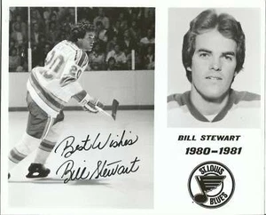 Collage de fotos Bill Stewart St. Louis blues firmado/autografiado 8x10 en estado/con 150320 - Imagen 1 de 2