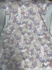 Lularoe Carly Kleid Weiß Lila Großes Paisley XL 18/20 Neu 16/18 ❤️ Tasche Selten - Bild 1 von 14