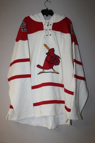 New MLB St. Louis Cardinals old time jersey style mid weight cotton hoodie men M Cover
