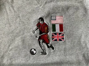 Boys Lands End Soccer Sweatshirt Embroidered M 10/12 - Picture 1 of 6