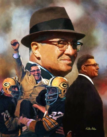 Poster - Vince Lombardi Green Bay Packers NFL Football, 3 Sizes - Imagekind Cover