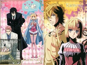 2 piezas postal carnaval anime Mikanagi Touya Yogi Akari Hirato Tsukumo - Imagen 1 de 4