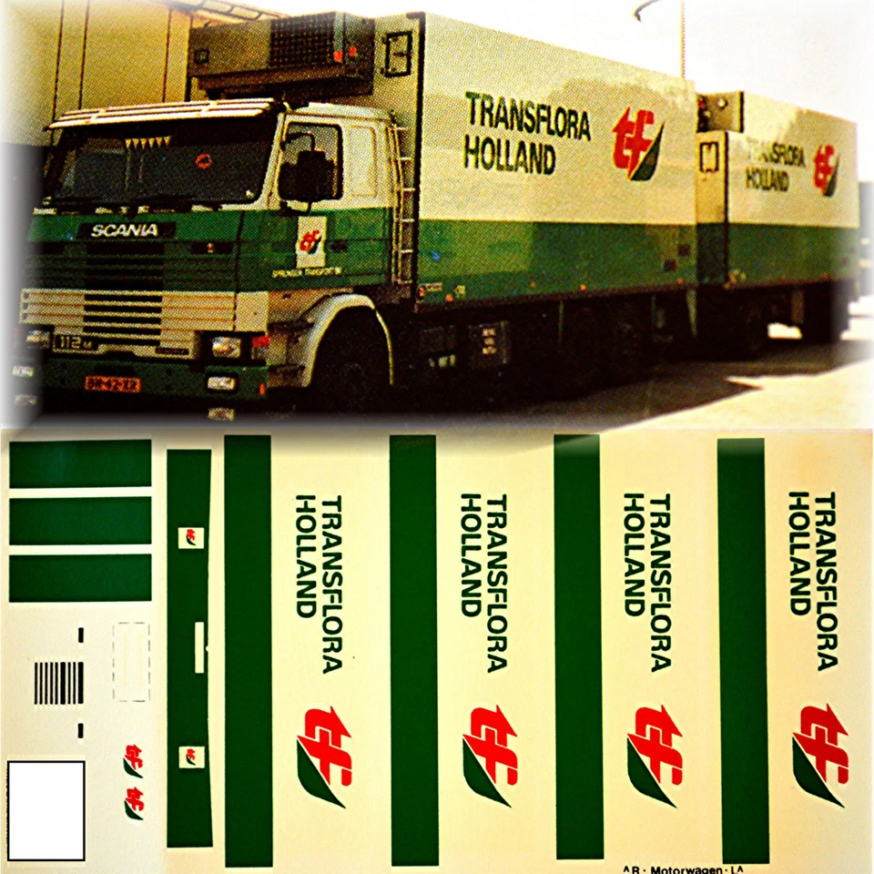 Transflora Olanda (NL) 1:87 Adesivo Per Camion - Immagine 1 di 1